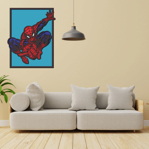 Spiderman Layered Design SVG Files for Cricut and Laser Cutting - Image 6