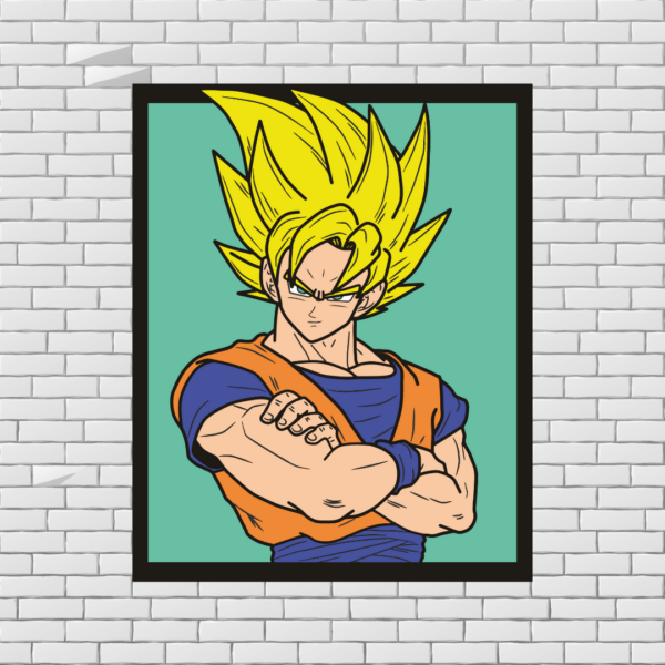 Goku Multilayer Design for Laser Cutting - Image 3