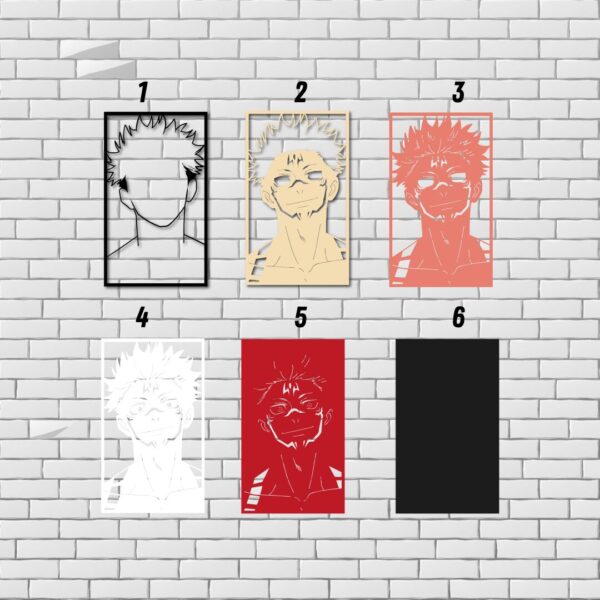 Sukuna Multilayer Design Files Jujutsu Kaisen Cutting Template - Image 3
