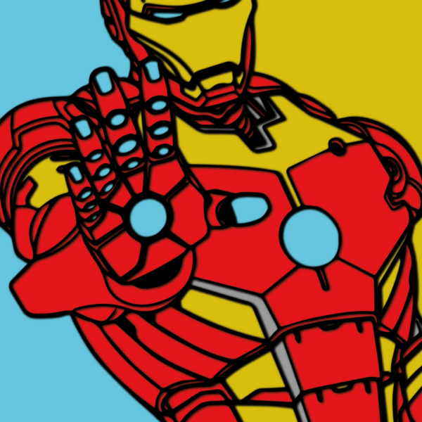 Iron Man Multilayer Design for Cutting - Image 2
