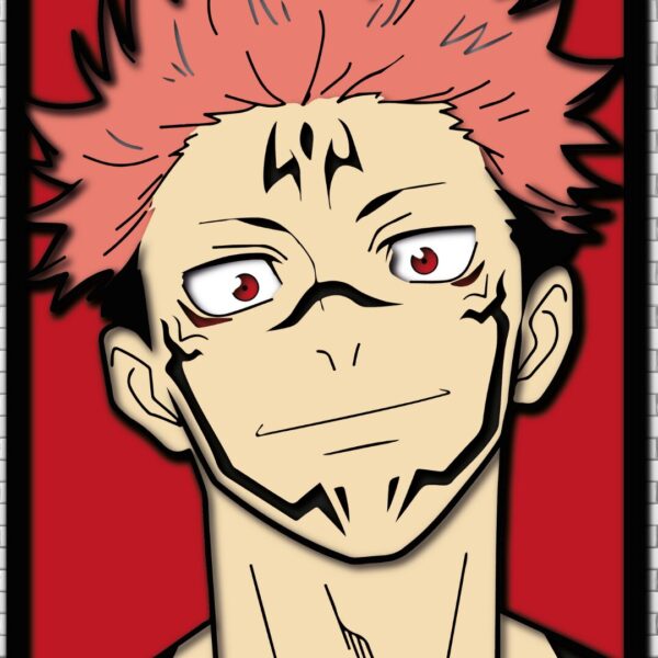 Sukuna Multilayer Design Files Jujutsu Kaisen Cutting Template - Image 2