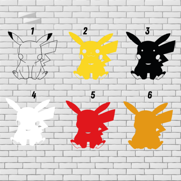 Pikachu Layered Design for Laser Cutting - Image 3