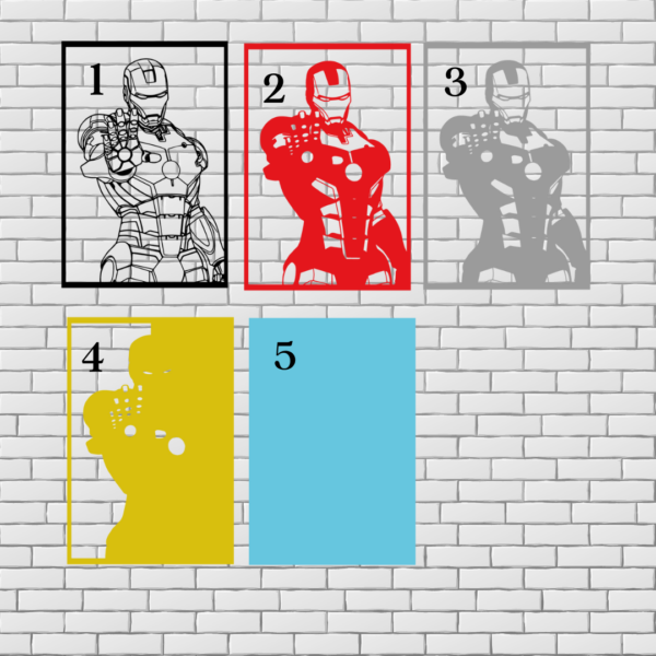 Iron Man Multilayer Design for Cutting - Image 3