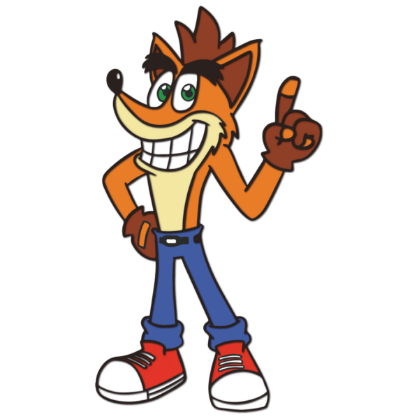 Crash Bandicoot multilayer design gaming cutting template wood paper files