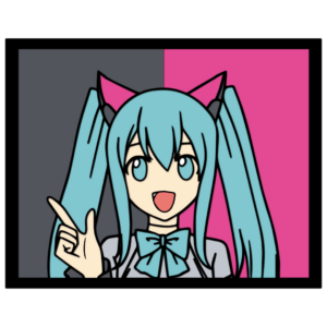 Miku layered design Vocaloid cutting template wood paper laser files