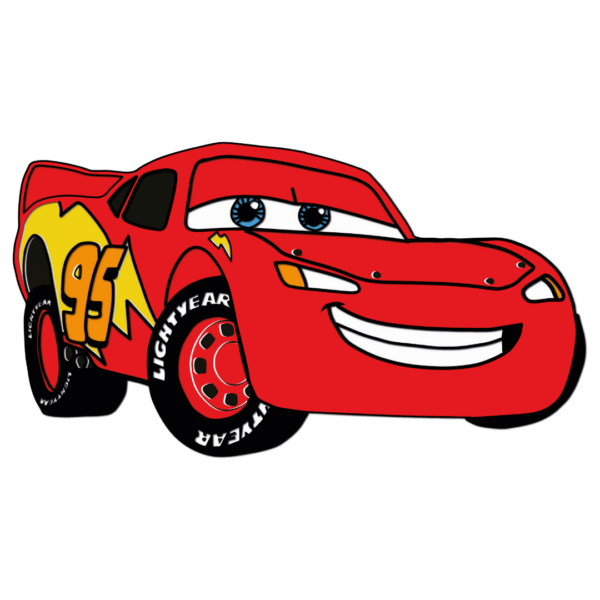 Lightning McQueen multilayer design Cars movie cutting template wood paper
