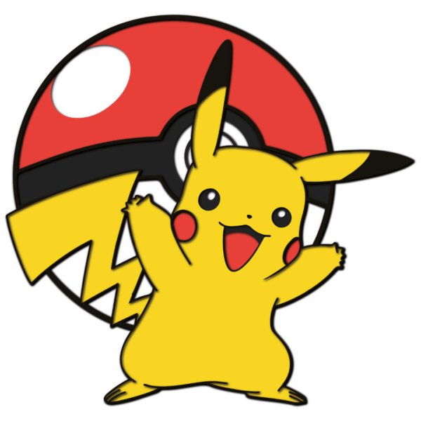 Pikachu v2 multilayer design Pokemon cutting template laser wood files