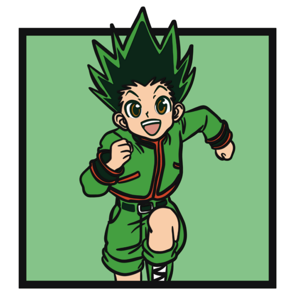 Gon multilayer design Hunter x Hunter cutting template wood paper files