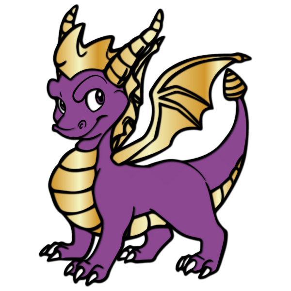 Spyro layered design dragon cutting files wood paper laser