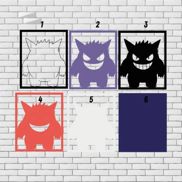 Gengar Layered Design for Cutting - Image 3