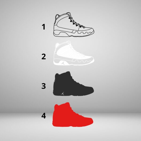 Jordan 9 SVG Cutting Files Layered Design - Image 5