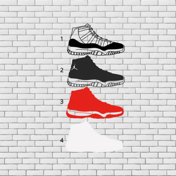 Air Jordan 11 Multilayer Design for Laser Cutting - Image 4