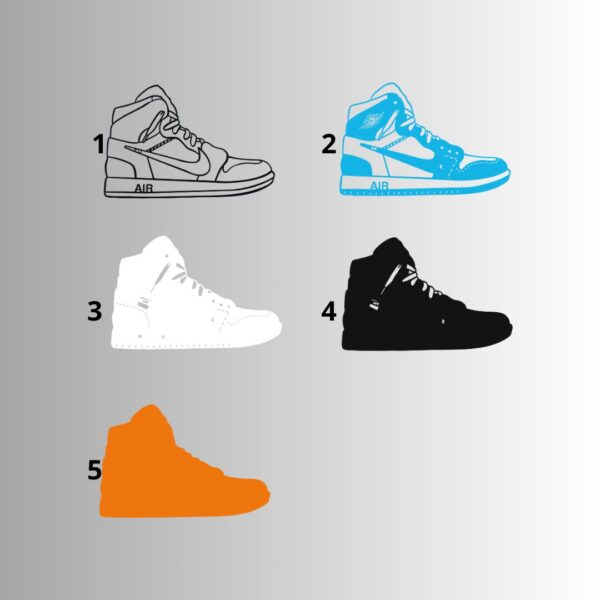 Jordan 1 UNC Off-White SVG Multilayer Files - Image 6