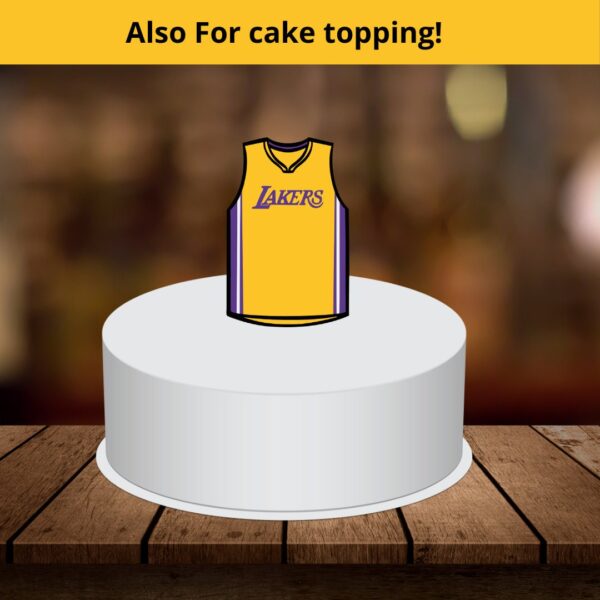 Lakers Jersey SVG Cutting Files Multilayer Design - Image 2
